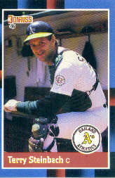 1988 Donruss Baseball Cards    158     Terry Steinbach